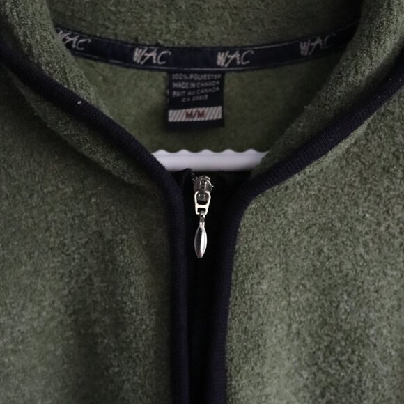 WAC Mens Green‎ Sz M Fleece 1/4 Zip Pullover Comfy Outdoor Winter Sweater - Picture 5 of 11